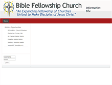 Tablet Screenshot of biblefellowshipchurch.us